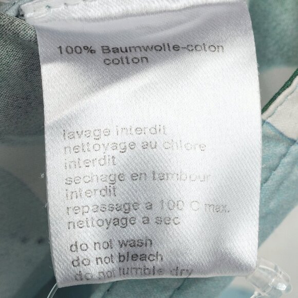 Akris Punto "Bleached Denim" Tropical Leaves-Print Cotton Poplin Shift Dress - Picture 11 of 12